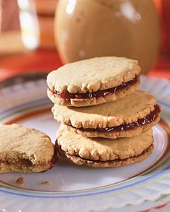 peanut butter and jelly cookies