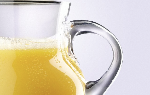 A pitcher of orange juice