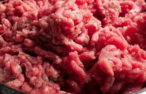 Ground beef close-up
