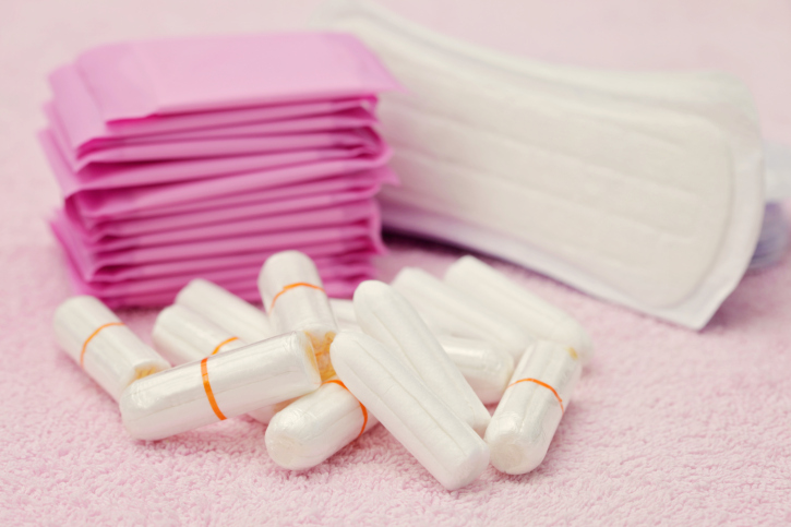 sanitary pads tampons