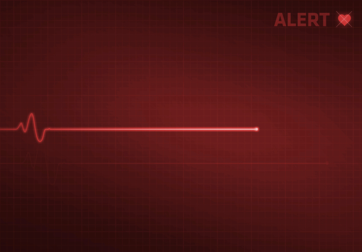 Flatline Heart Monitor - Alert