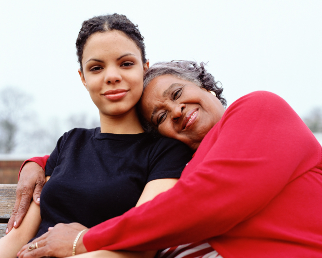 young woman and older woman