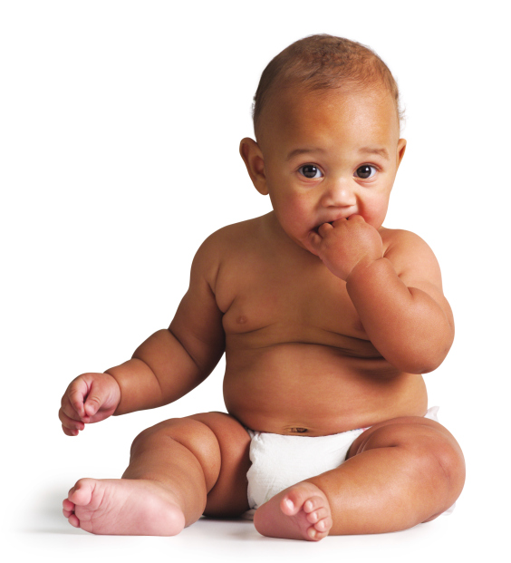 baby with hand in mouth