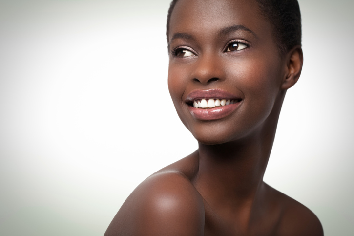 woman with flawless skin