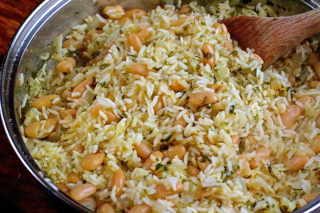 white beans and rice