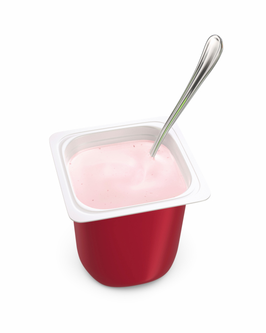 open strawberry yogurt