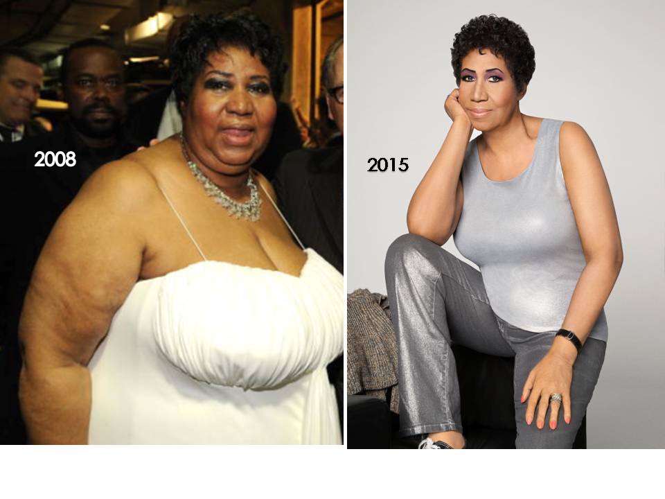 aretha franklin weight loss