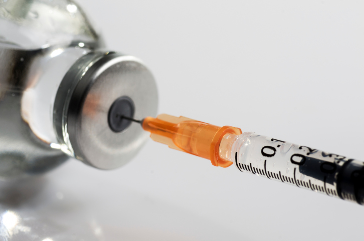 vaccine and needle