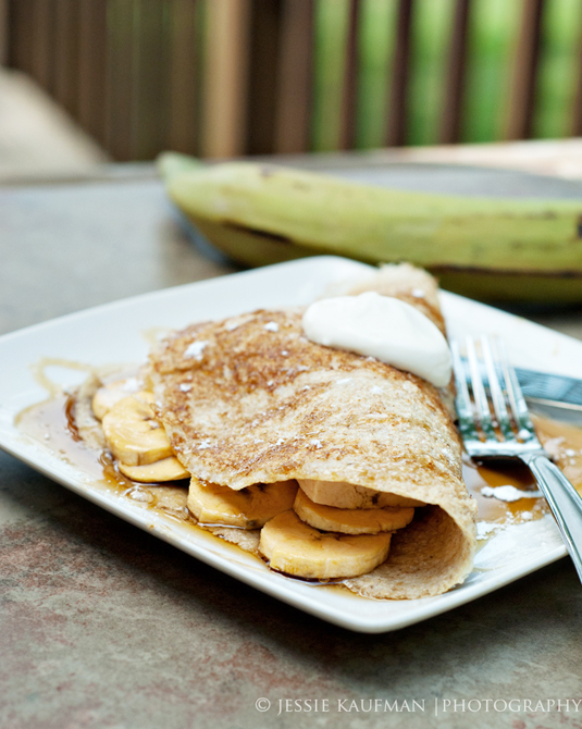 plantain with rum sauce