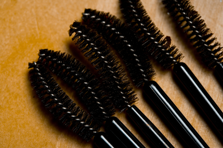 Row of mascara wands