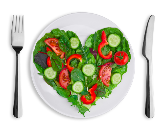 heart-shaped vegetables