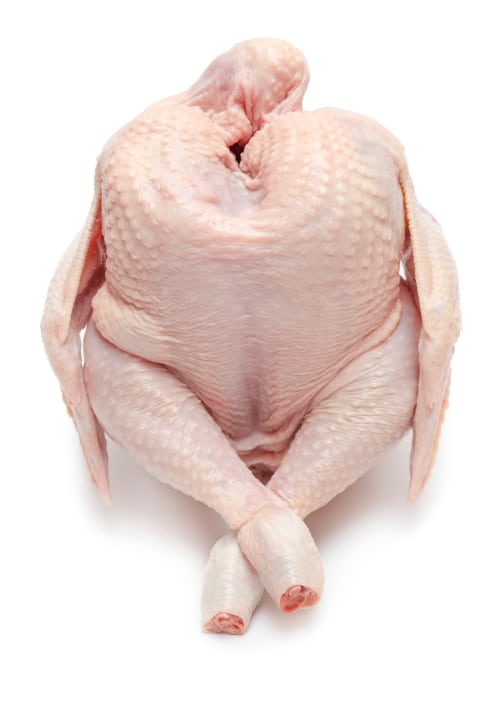 Raw chicken