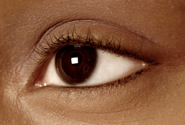 woman's eye closeup