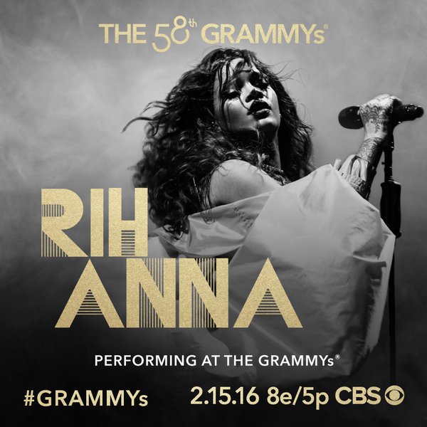 Rihanna 2016 Grammys