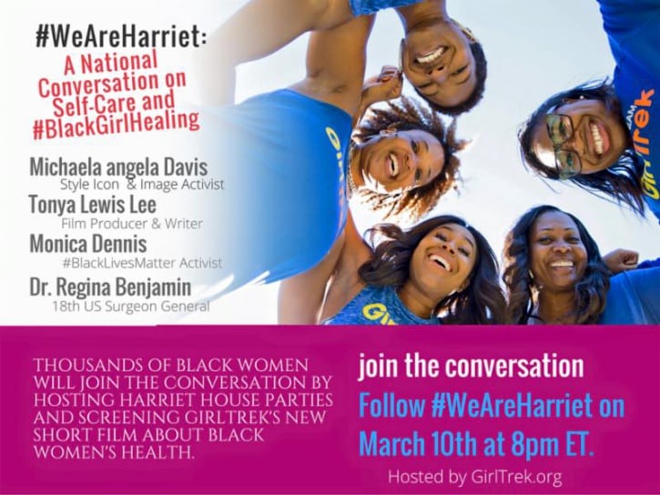 GirlTrek #BlackGirlHealing flyer