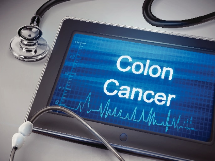 colon cancer written on tablet