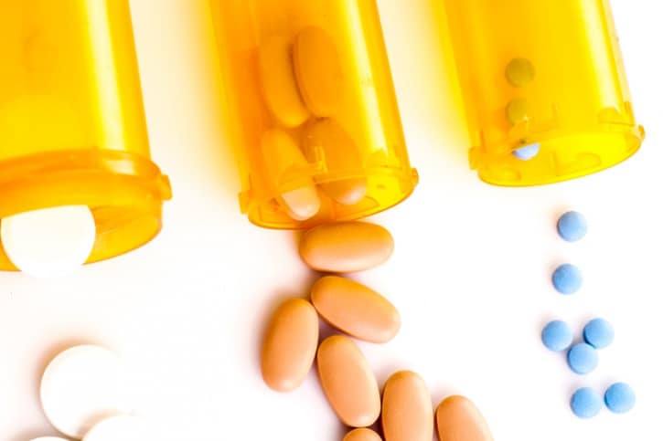 bottles of prescription pills