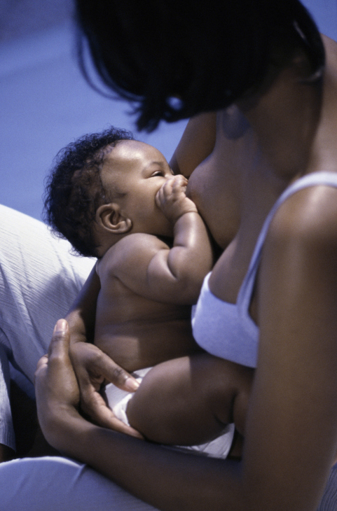 mother breastfeeding child