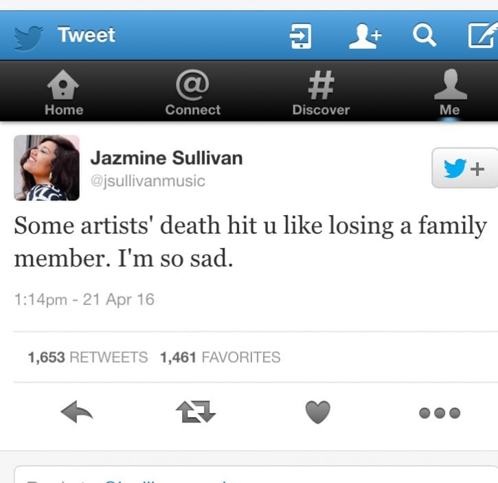 Jazmine Sullivan Prince death