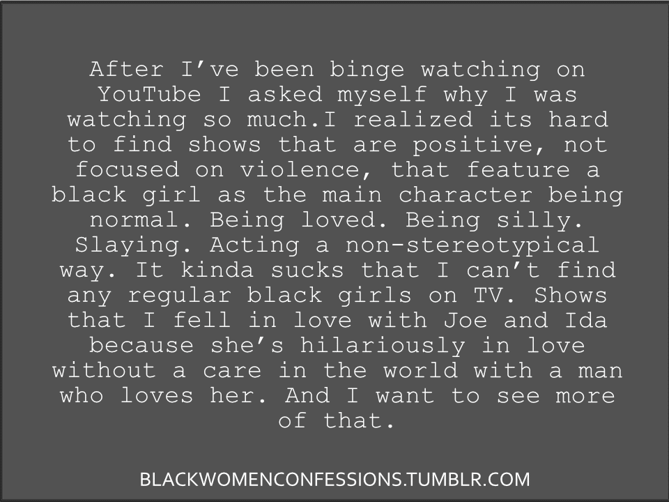 black women confessions