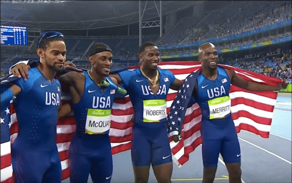 (Men's 4x400 relay team / Photo credit: Instagram)