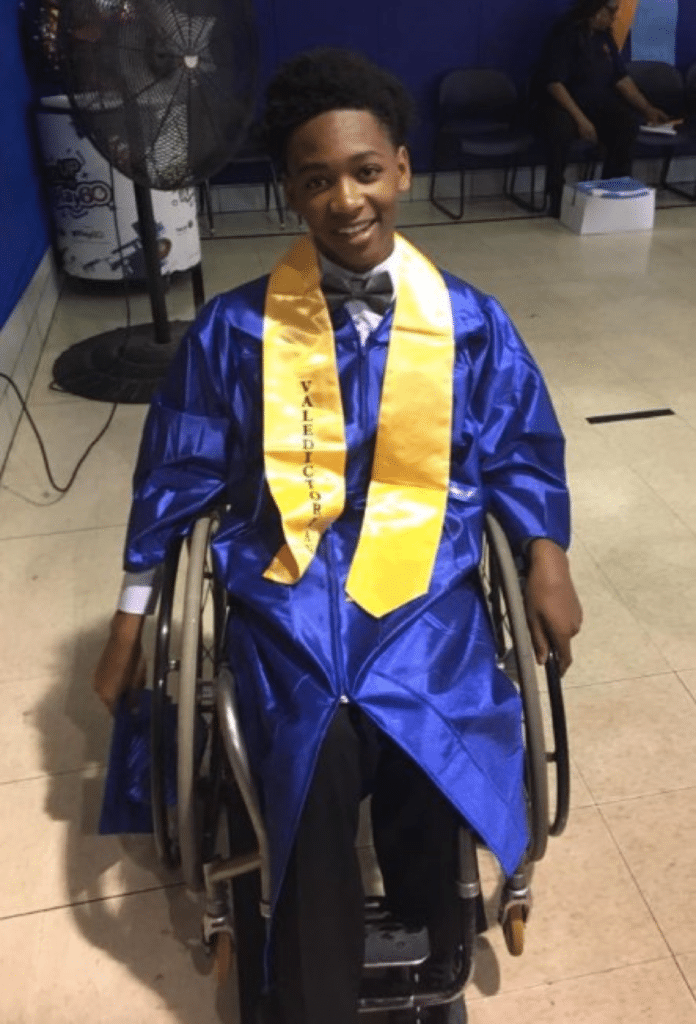 Martrell The Rapper AWESOME! 9 Years After Paralyzing Stray Bullet, Teen Graduates As ...