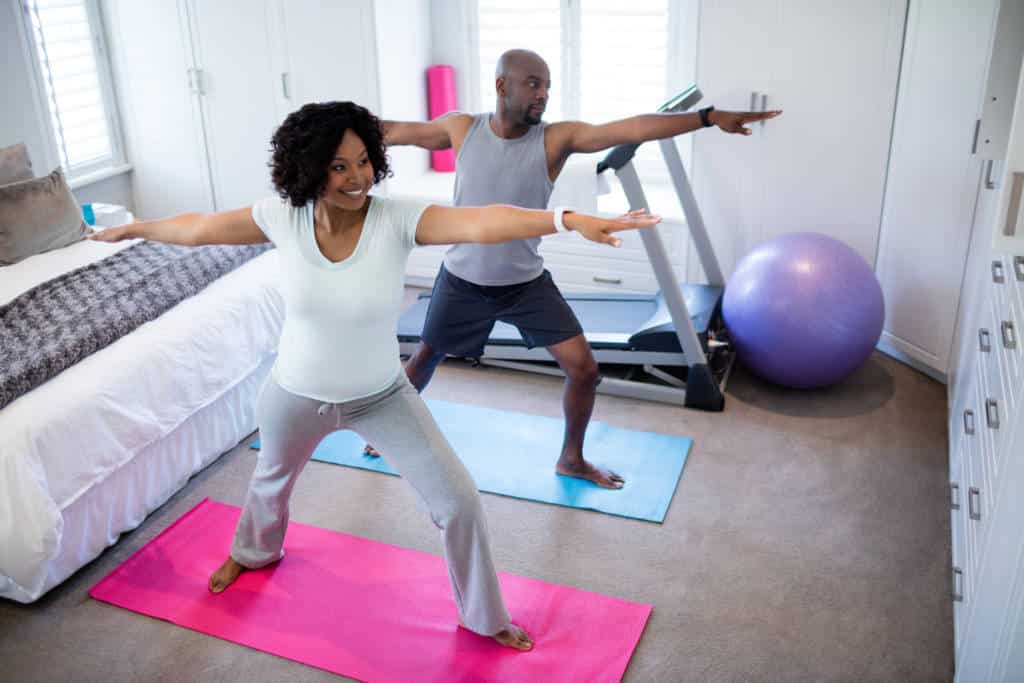 couple doing yoga, ATTR-CM
