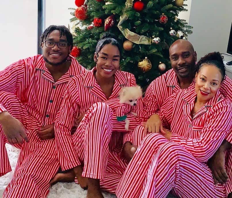 morris chestnut & family