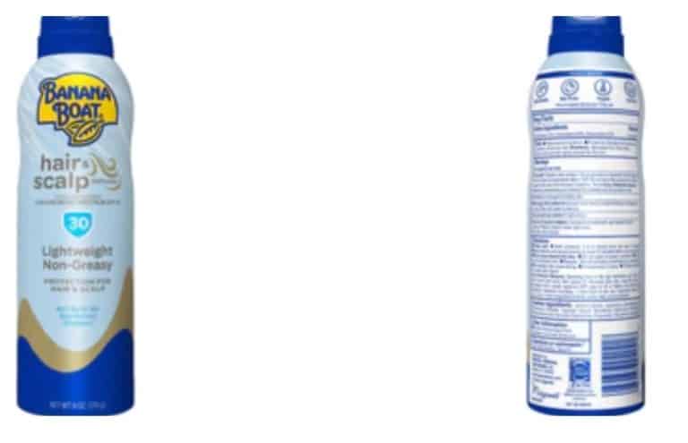 banana boat sunscreen