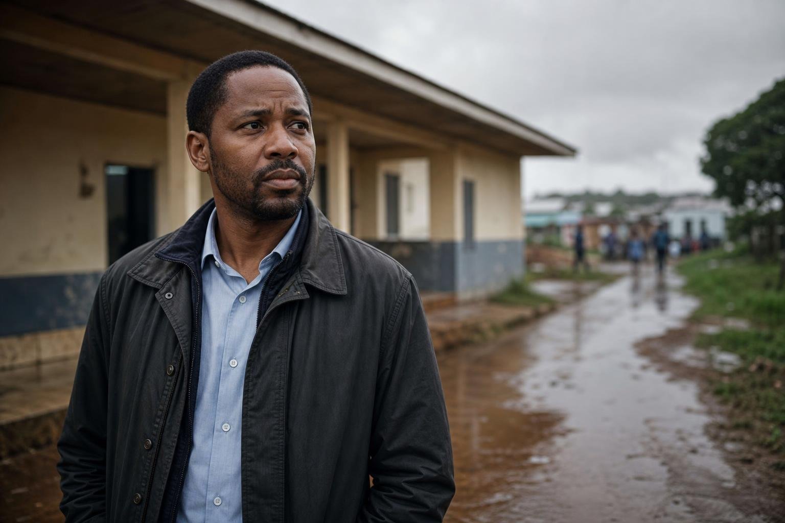 Keith Crawford, MD, portrayed outdoors as a focused public health HIV researcher.