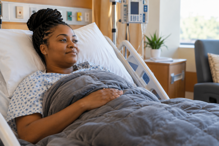 weighted blankets for hospital anxiety